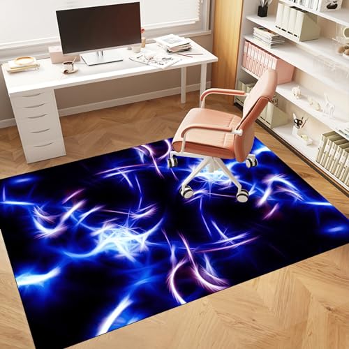 DuYmgf 100 x 120 cm Hochleistungs Bürostuhl Unterlage Teppich Stuhlmatte rutschfest Stuhlunterlage für Gaming Robustem Material Rutschfester Stuhlmatte für Parkett Laminat Teppiche Upgrade Version von DuYmgf