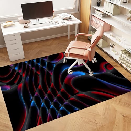 DuYmgf 100 x 140 cm Hochleistungs Bürostuhl Unterlage Teppich Stuhlmatte rutschfest Stuhlunterlage für Gaming Robustem Material Rutschfester Stuhlmatte für Parkett Laminat Teppiche Upgrade Version von DuYmgf