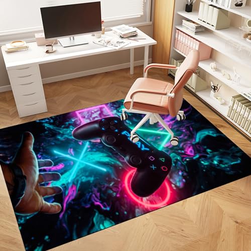 DuYmgf 120 x 160 cm Hochleistungs Bürostuhl Unterlage Teppich Stuhlmatte rutschfest Stuhlunterlage für Gaming Robustem Material Rutschfester Stuhlmatte für Parkett Laminat Teppiche Upgrade Version von DuYmgf