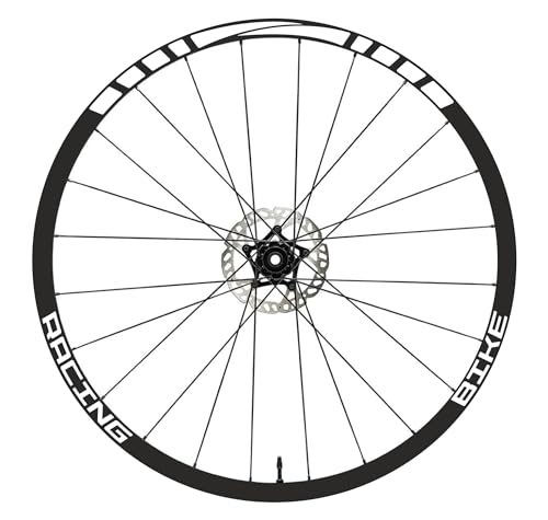Aufkleber Felgen MTB 26" - 27,5" - 28-29" Zoll Rad MTB Bike Sticker Felgen MTB Racing Code B0141 (26 Zoll, weiß glänzend) von DualColorStampe