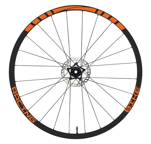 Aufkleber Felgen MTB 26" - 27,5" - 28-29" Zoll Rad MTB Bike Sticker Felgen MTB Racing Code B0141 (28-29 Zoll, Orange 35) von DualColorStampe
