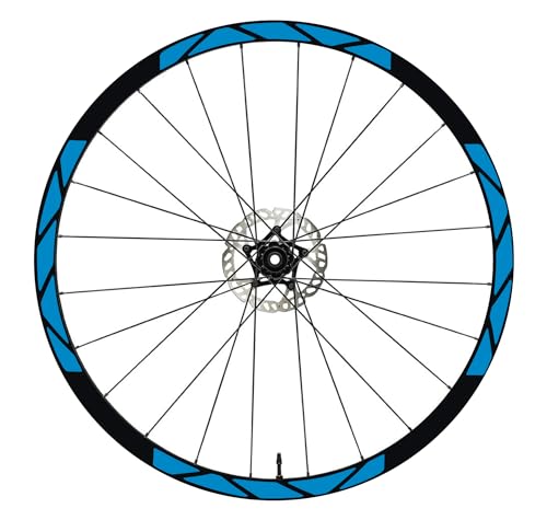 Aufkleber Felgen MTB 26" - 27,5" - 28-29" Zoll Rad MTB Bike Sticker Felgen MTB Racing Felgen COD. B0012 (26 Zoll, Blau 53) von DualColorStampe
