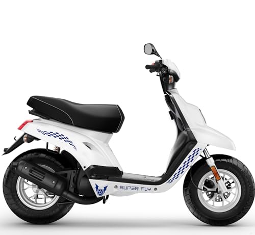 Aufkleber Scooter BOOSTER MBK Kratzer DX-SX Zubehör Aufkleber Motorrad Farbe wählbar COD.M0086 (Blau 49) von DualColorStampe