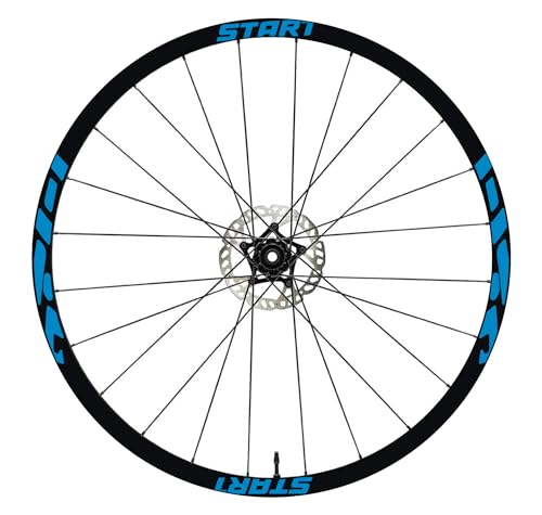DualColorStampe Aufkleber Felgen 26"" - 27,5"" - 28-29"" Zoll Fahrrad MTB Bike Sticker Felgen MOUNTAIN BIKE COD. B0157 (28-29 Zoll, Blau 53) von DualColorStampe