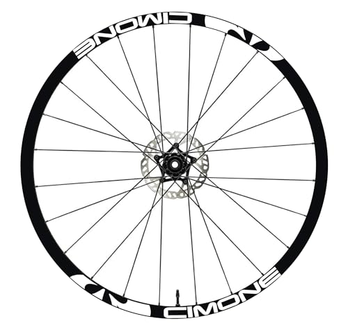 DualColorStampe Aufkleber Felgen 26" - 27,5" - 28-29" Zoll Fahrrad MTB Bike Sticker Felgen MTB CIMONE B0152 (26 Zoll, matt weiß) von DualColorStampe