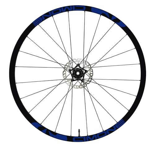 DualColorStampe Aufkleber Felgen 26" - 27,5" - 28-29" Zoll Fahrrad MTB Bike Sticker Felgen MTB CIMONE B0152 (28-29 Zoll, Blau 49) von DualColorStampe