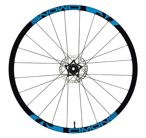 DualColorStampe Aufkleber Felgen 26" - 27,5" - 28-29" Zoll Fahrrad MTB Bike Sticker Felgen MTB CIMONE B0152 (28-29 Zoll, Blau 53) von DualColorStampe