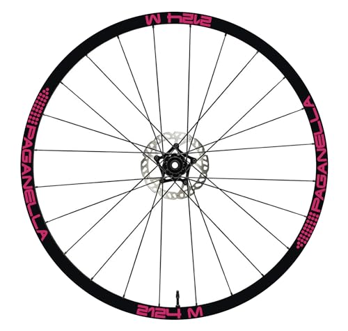 DualColorStampe Aufkleber Felgen 26" - 27,5" - 28-29" Zoll Fahrrad MTB Bike Sticker Felgen MTB Paganella Code B0154 (26 Zoll, Fuchsia 41) von DualColorStampe