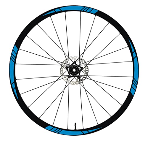 DualColorStampe Aufkleber Felgen 26" - 27,5" - 28-29" Zoll Fahrrad MTB Bike Sticker MTB Felgen B0006 (27,5" Zoll, Blau 53) von DualColorStampe