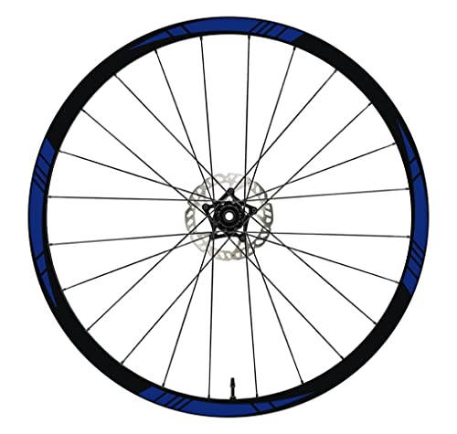 DualColorStampe Aufkleber Felgen 26" - 27,5" - 28-29" Zoll Fahrrad MTB Bike Sticker MTB Felgen B0006 (28-29" Zoll, Blau 49) von DualColorStampe