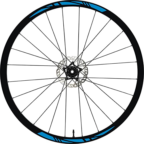 DualColorStampe Aufkleber Felgen 26" - 27,5" - 28-29" Zoll Fahrrad MTB Bike Sticker MTB Felgen B0007 (27,5" Zoll, Blau 53) von DualColorStampe