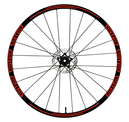 DualColorStampe Aufkleber Felgen Fahrrad 26'' - 27,5'' - 28-29'' Zoll Rad MTB Bike Aufkleber Felgen MTB Zubehör MTB B0048 (28-29'' Zoll, Rot) von DualColorStampe