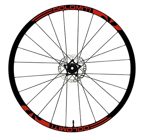 DualColorStampe Aufkleber Felgen Fahrrad 26 Zoll - 27,5 Zoll - 28-29 Zoll Rad MTB Bike Sticker Felgen MTB B0059 (28-29 Zoll, Rot 31) von DualColorStampe