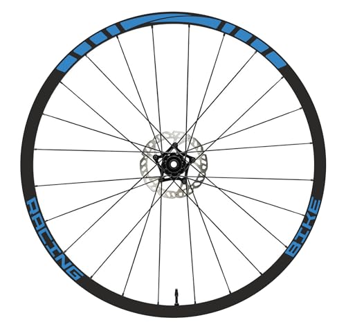 DualColorStampe Aufkleber Felgen MTB 26" - 27,5" - 28-29" Zoll Rad MTB Bike Sticker Felgen MTB Racing Code B0141 (26 Zoll, Blau 53) von DualColorStampe