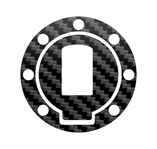 DualColorStampe Aufkleber Tankdeckel kompatibel mit Yamaha TDM 850 TDM 900 TRX 850 Carbon Motorrad M0197 (Carbon Schwarz) von DualColorStampe