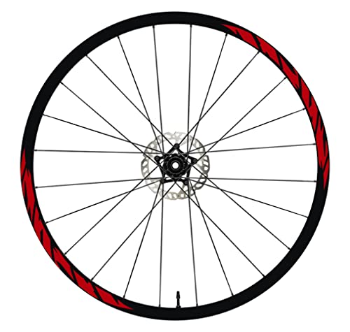 DualColorStampe Aufkleber kompatibel mit Cube Felgen 26 Zoll – 27,5 Zoll – 28 – 29 Zoll – Fahrrad MTB Bike Sticker Felgen MTB B0062 (27,5 Zoll, Rot 31) von DualColorStampe