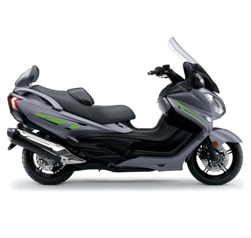 DualColorStampe Aufkleber kompatibel mit Suzuki Burgman 650 (2017-2020) Aufkleber für Motorradverkleidung, Decal Scooter M0327 (Schwarz GLÄNZEND 64) von DualColorStampe