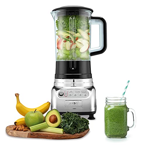 Dualit VortecS® Elektrischer Mixer - Smoothie & Suppenmaschine - 2 L Kapazität - Sieben Stufen - Ice Crush - Bruchsicher - Chromplatte ABS - Anti-Prallfunktion von DUALIT