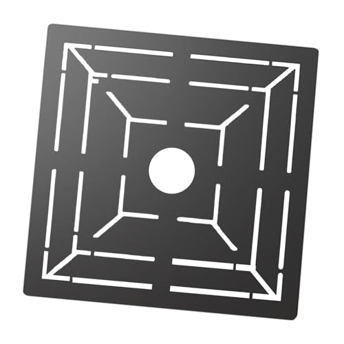 Dualoai Bodenablauflineal, Fliesenmessung, Fliesenschneiden, Praktisches Und Multifunktionales Architektonisches Maßstablineal, 30 Cm X 30 Cm von Dualoai