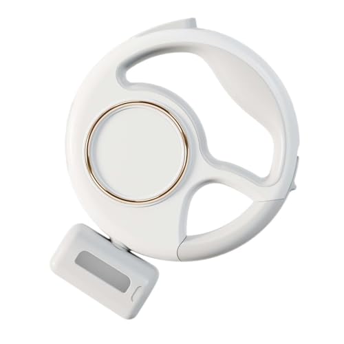 Dualoai Einziehbare Hundeleine, Hundeleine, 300 cm, wiederaufladbar, Reise-Leine zum Spazierengehen, Haustier-Leine zum Spazierengehen im Garten, Hunde und, Weiß Dualoai Einziehbare Hundeleine, Hundeleine, 300 cm, wiederaufladbar, Reise-Leine zum Spazierengehen, Haustier-Leine zum Spazierengehen im Garten, Hunde und, Weiß von Dualoai