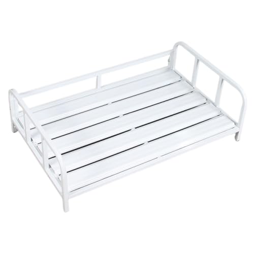 Dualoai Erhöhtes Hundebett, Schnellaufbaumöbel mit Schienen, Vielseitige Geschenke, Haustierbedarf, Bequemes Outdoor Accessoire, Weiß Dualoai Erhöhtes Hundebett, Schnellaufbaumöbel mit Schienen, Vielseitige Geschenke, Haustierbedarf, Bequemes Outdoor Accessoire, Weiß von Dualoai