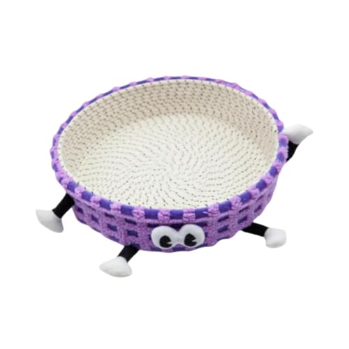 Dualoai Gestricktes Katzenbett, Bezaubernder, Dekorativer, Handgewebter, Tragbarer Kratzbaum Zum Schlafen, Ideal für Den Winter Und für Kaninchen, Lila Dualoai Gestricktes Katzenbett, Bezaubernder, Dekorativer, Handgewebter, Tragbarer Kratzbaum Zum Schlafen, Ideal für Den Winter Und für Kaninchen, Lila von Dualoai