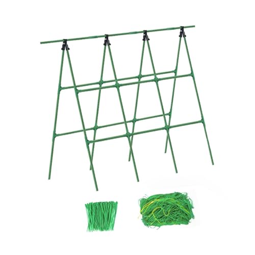 Dualoai Gurkenspalier mit Kletternetz Garten Gewächshaus Hochbeet von Dualoai