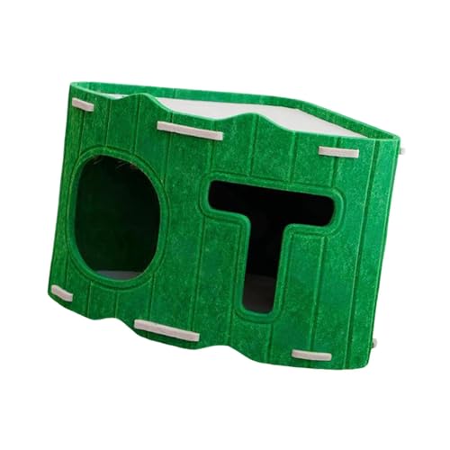 Dualoai Katzenbett, Höhle, Schlafbett für Haustiere, Praktisch, Tragbar, Atmungsaktiv, Geschlossen, Ruheversteck, Zubehör, GrÜn von Dualoai