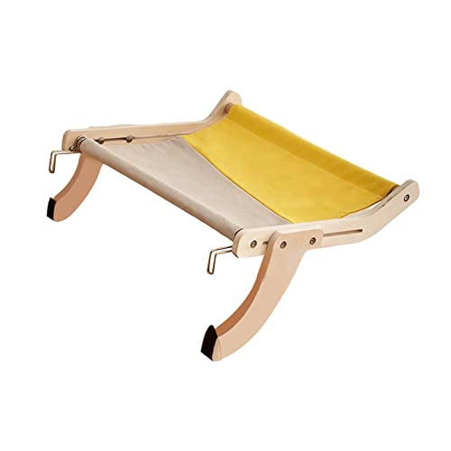 Dualoai Katzenfenster Sitzstange, Katzenfenster Hängemattensitz für Hauskatzen, Verstellbares Katzenbett Bietet, Platzsparend, Grau Gelb Dualoai Katzenfenster Sitzstange, Katzenfenster Hängemattensitz für Hauskatzen, Verstellbares Katzenbett Bietet, Platzsparend, Grau Gelb von Dualoai