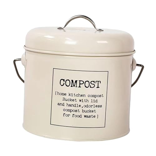 Dualoai Lebensmittel Kompost Mülleimer, Komposteimer für Den Innenbereich, Umweltfreundlicher Behälter, Küchen Kompostbehälter, Küchen Kompostbehälter von Dualoai