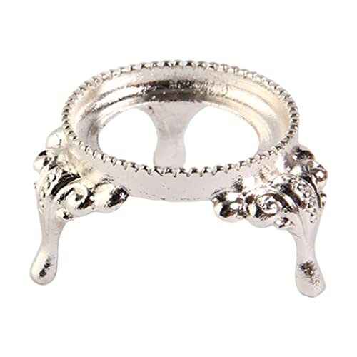 Dualoai Legierungs Display Stand Kristall Ball Ei Quarz Kugel Basis Sockel, Silber von Dualoai