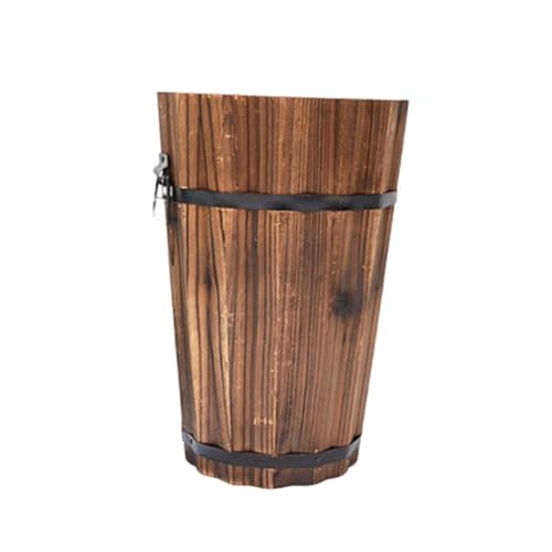 Dualoai Pflanzfass Aus Holz, Behälter mit Griffen für Pflanzen Im Freien, Blumenkasten, Style B, M Dualoai Pflanzfass Aus Holz, Behälter mit Griffen für Pflanzen Im Freien, Blumenkasten, Style B, M von Dualoai