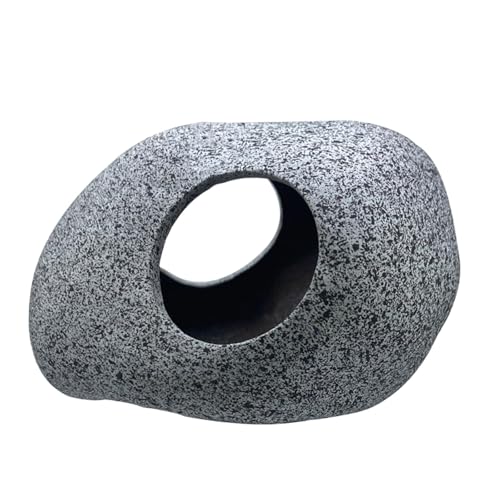Dualoai Tonröhren Ornament für Aquarien mit Doppellöchern Und Felsdesign, 8.3 cm X 6.7 cm X Dualoai Tonröhren Ornament für Aquarien mit Doppellöchern Und Felsdesign, 8.3 cm X 6.7 cm X von Dualoai
