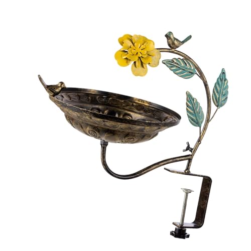 Dualoai Vogelbad für Die Terrasse, Vogelfutterspender, Geschenk für Vogelliebhaber, Ideal für Die Terrasse Im Freien. Dualoai Vogelbad für Die Terrasse, Vogelfutterspender, Geschenk für Vogelliebhaber, Ideal für Die Terrasse Im Freien. von Dualoai