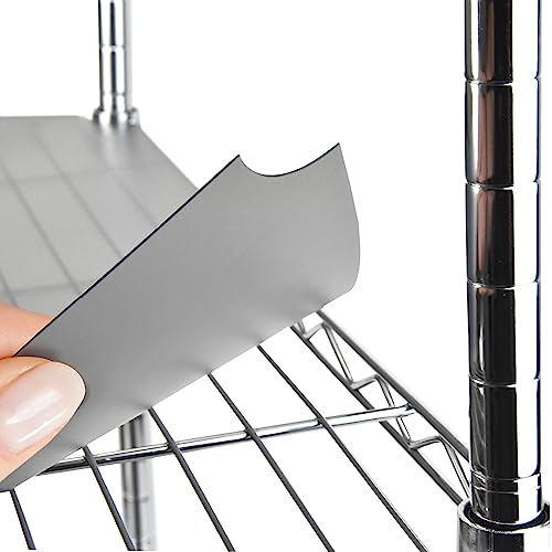 DUALSO Drahtregal-Auskleidung Drahtregal-Matte – Dicke Drahtregalabdeckung – wasserdichte Kunststoff-Regalauskleidung, Metall-Regalauskleidung – einfach zu verwendende Drahtregalabdeckung für Schrank von Dualso