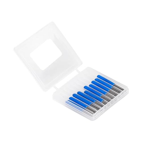 10-teiliges PCB-Gravurbit-Set – 10/15/20/25 Grad V-förmige Wolframkarbid-Fräser for 3D-Schnitzereien(10PCS degree10X0.4mm) von DuanXing