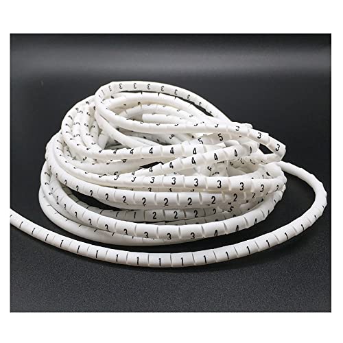 1000 Stück PVC-Schrumpfetiketten – 1–16 mm (2:1 Schrumpfung), nummeriert 0–9 zur Kabel-ID(100 each for 2mm 0-9) von DuanXing