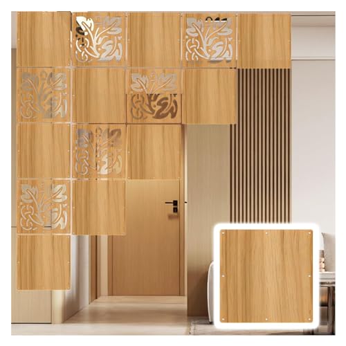 Hängende Raumteilerplatte, 1-100 Stück hängender Raumteiler Größe 29cmx29cm 1-100 Stück Optionen(Natural B,22Pcs) von DuanXing
