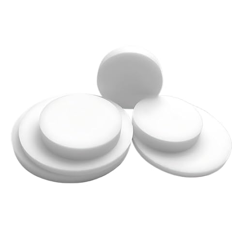 Runde, flache, feste Kunststoffscheiben aus weißem PTFE in mehreren Größen, Dicke 2 mm(10pcs-32mm x 2mm) von DuanXing