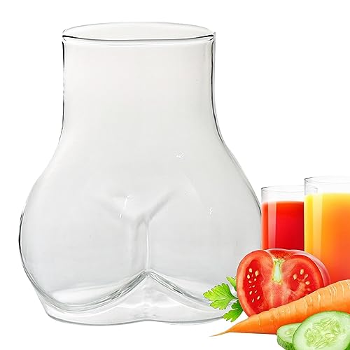 2 Stk Lustiger Kaffee Becher - Lustige Kaffeetasse Hintern Form | Haushaltswasserschale Handheld-Glas- Butt- Förmiger Tassen | Humorvoller Becher, Individuelle Lustige Geschenke Für Frauen Und Männer von Dubbulon