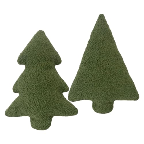 2Stk Weihnachtsbaum Kissen Deko - Weihnachtsbaumförmiges Kissen | Cartoon-Plüsch-Weihnachtsbaum-Wurfkissen-Kissen | Lendenkissen Mit Weihnachtsbaumform | Grünes Kissen Für Schlafzimmer, Wohnzimmer 2Stk Weihnachtsbaum Kissen Deko - Weihnachtsbaumförmiges Kissen | Cartoon-Plüsch-Weihnachtsbaum-Wurfkissen-Kissen | Lendenkissen Mit Weihnachtsbaumform | Grünes Kissen Für Schlafzimmer, Wohnzimmer von Dubbulon
