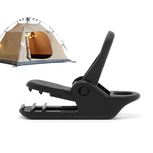Clips | Windfeste Schnur Clips Robust | UV-Beständige Befestigungsclips Outdoor-Ausrüstung Für Schutzplane Markise Plane Terrasse Camping Garten Pool von Dubbulon