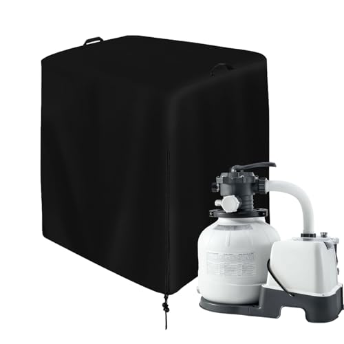 Dubbulon Abdeckhaube für Poolpumpe - wasserdichte Winterabdeckung für Sandfilteranlage | Schutzbox Katcher Bodenabdeckung Für Außengeräte Schwimmteich Garten Freiluftbereich Dubbulon Abdeckhaube für Poolpumpe - wasserdichte Winterabdeckung für Sandfilteranlage | Schutzbox Katcher Bodenabdeckung Für Außengeräte Schwimmteich Garten Freiluftbereich von Dubbulon