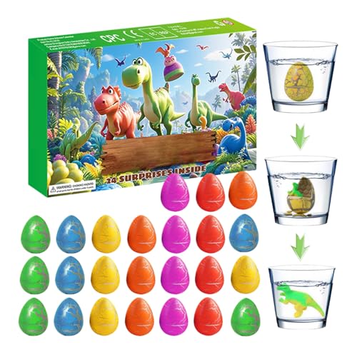 Dubbulon Adventskalender | 24 Tage Weihnachtsferien Countdown Kalender,Mit Tierfiguren & Eiern Als Nikolausstiefel Füllung Für Zuhause Schule Familienzeit von Dubbulon