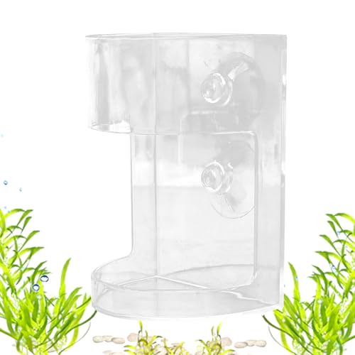 Dubbulon Aquarium Fischfutterautomat,Transparenter Fischfutter Spender | Strömungssicherer Großraum-Futternapf mit Saugnapf für Fischzucht Teich Brutstätte Dubbulon Aquarium Fischfutterautomat,Transparenter Fischfutter Spender | Strömungssicherer Großraum-Futternapf mit Saugnapf für Fischzucht Teich Brutstätte von Dubbulon
