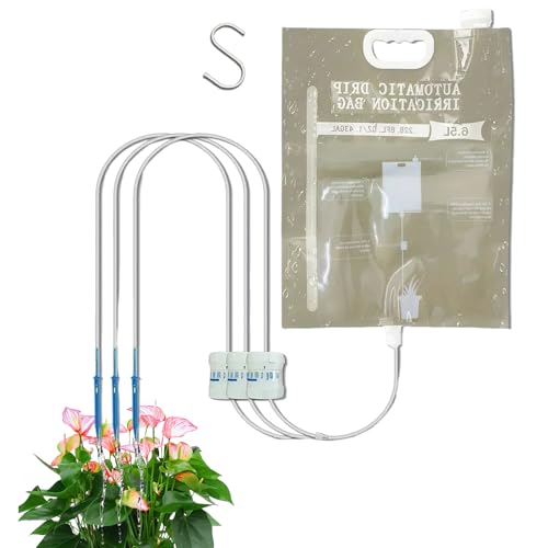 Dubbulon Automatisches Pflanzenbewässerungssystem, Tropfbewässerungsbeutel Für Garten, Pflanzenbewässerungssystem Mit 4 Ausgängen Für Urlaub Büro Wohnung Grower Terrasse Jungbäume Dubbulon Automatisches Pflanzenbewässerungssystem, Tropfbewässerungsbeutel Für Garten, Pflanzenbewässerungssystem Mit 4 Ausgängen Für Urlaub Büro Wohnung Grower Terrasse Jungbäume von Dubbulon