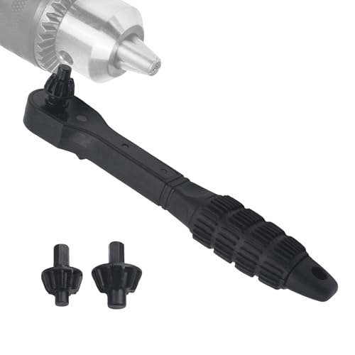 Dubbulon Bohrfutter Ratsche Werkzeug | 2 In 1 Bohrfutter Schlüssel Spanner,Multifunktioneller Doppelkopf Ratsche Schraubenschlüssel Für Kfz Reparatur Dubbulon Bohrfutter Ratsche Werkzeug | 2 In 1 Bohrfutter Schlüssel Spanner,Multifunktioneller Doppelkopf Ratsche Schraubenschlüssel Für Kfz Reparatur von Dubbulon