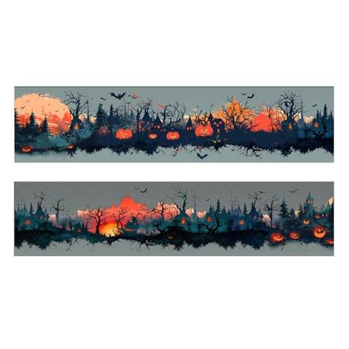 Dubbulon Gothic Bastel-Streifendekor - Deko Klebeband Mit Aufklebern - Festliche Gothische Aufkleberrolle Für Festtage Schule Tagebuch Basteln Dubbulon Gothic Bastel-Streifendekor - Deko Klebeband Mit Aufklebern - Festliche Gothische Aufkleberrolle Für Festtage Schule Tagebuch Basteln von Dubbulon