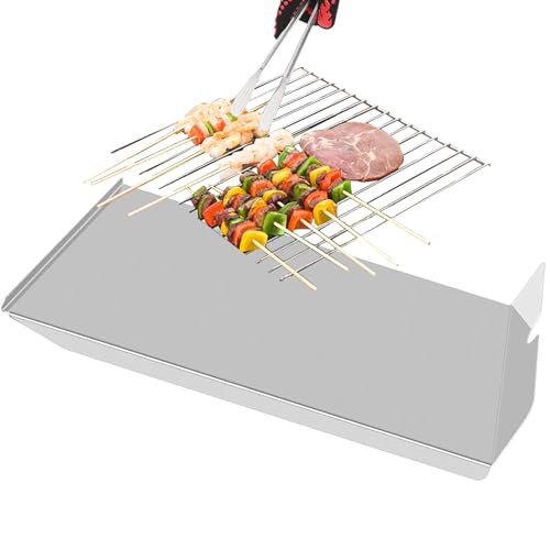 Dubbulon Grill Hitzeschild Diffusor - Flammenschutz Ableiter - Tropfschale Für Camping Picknick Garten Wohnmobil Outdoor Kochen von Dubbulon