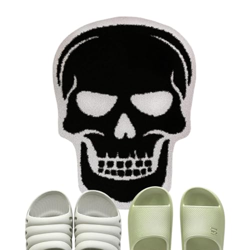 Dubbulon Halloween Badematte | Badematte - rutschfeste 40x60 cm Gothic Bodenmatte für Flur Bad Schlafzimmer Halloween Deko von Dubbulon